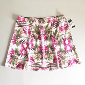 INC Tropical Bloom Floral Print A-Line Skirt Sz 2X